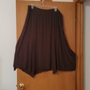 This is a  Plus Size Brown Skirt